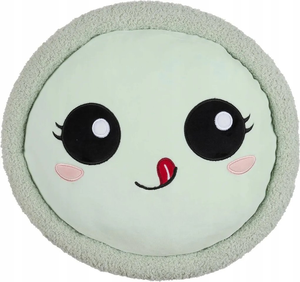 Tészta Alakú plüss párna poliészterből, zöld