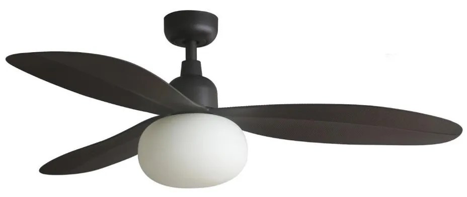 FARO 34301-11L - PALMA mennyezeti ventilátor 1xE27/15W/230V barna átm. 129 cm IP44 + távirányító