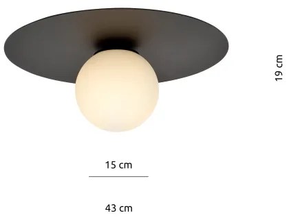 Mennyezeti lámpa SOLAR 1xE14/10W/230V fekete/fehér