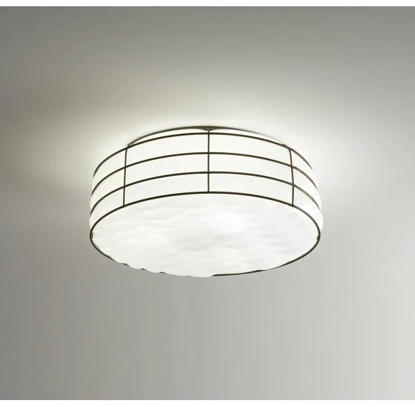 SIRU - Mennyezeti lámpa TAMIS 3xE14/40W/230V fekete/fehér Velencei üveg