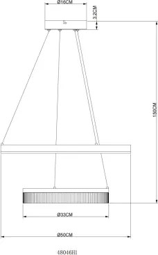 Globo 48046H1 - ZARA kábelen függő LED csillár LED/30W/230V 3000K