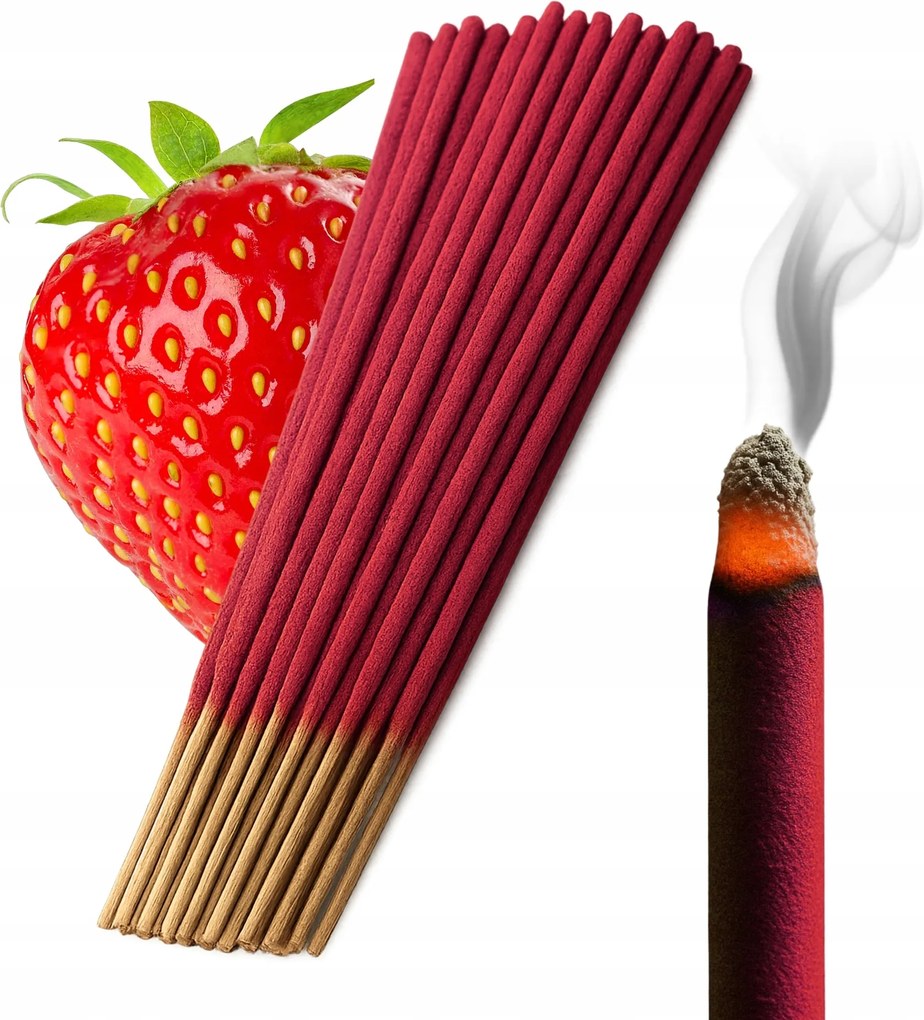 Otthoni illatok Eper pálcikák Natúr füstölők 30db