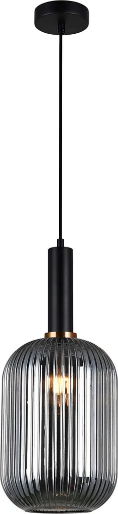 Italux glamour modern függeszték antiola fekete füstös itxpnd-5588-1l-bksg