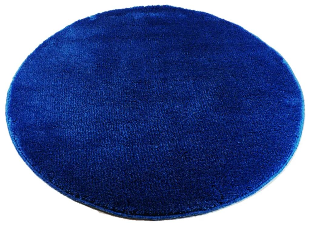Fürdőszoba-szőnyeg COTTON Kék - Kék / Kör Ø 90 cm