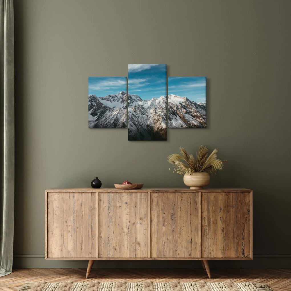 Havas csúcsok képe, Fiordland (90x60 cm)
