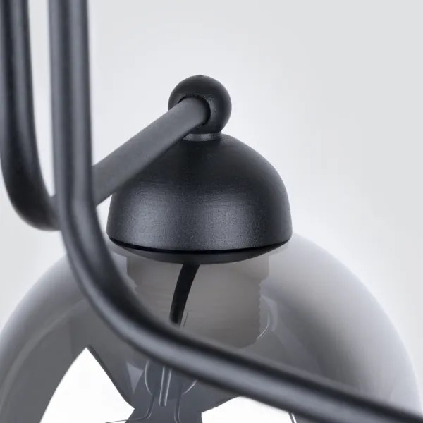 Sollux SL.1144 - Csillár rúdon FILLAN 3xE27/60W/230V fekete