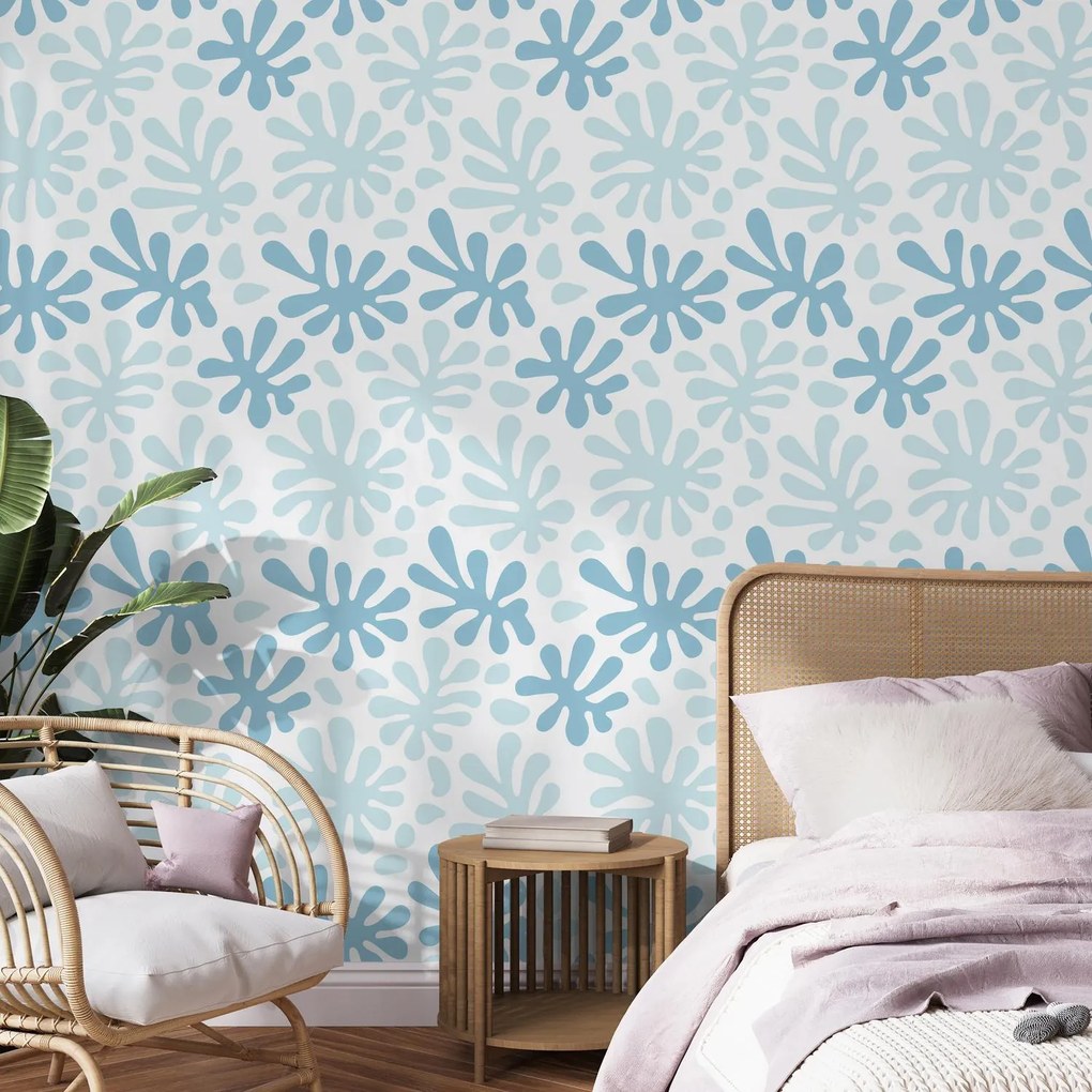 Fotótapéta - Kék királyi minta (147x102 cm)