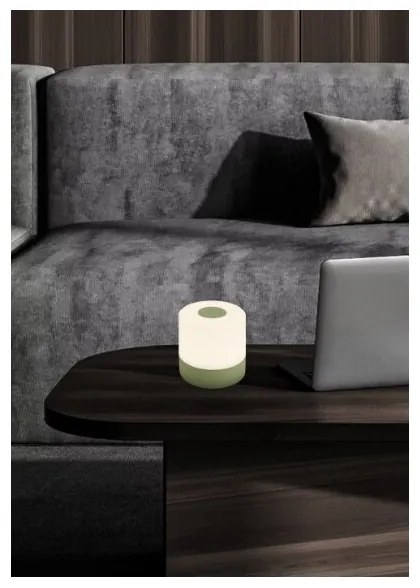 Briloner 7461019 - LED Dimmelhető Asztali lámpa tölthető LED/2W/5V IP44 zöld