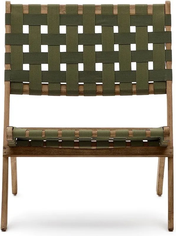 Zöld tömörfa kerti fotel Chabeli – Kave Home