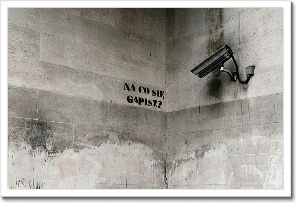 Poszterek keretben 60x40 Banksy Mit bámulsz