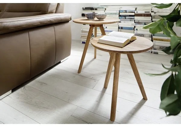 VEYLOR dohányzóasztal 2 darabos szett – tölgy