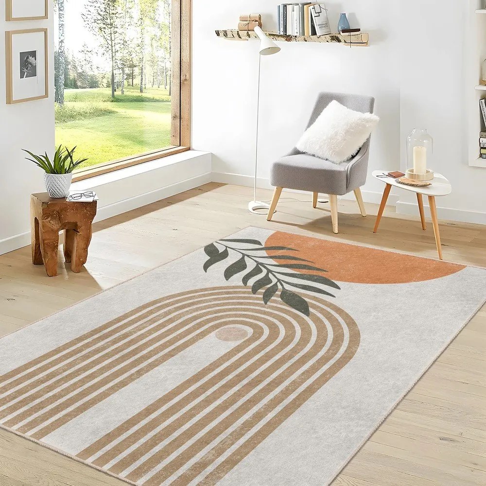 Krémszínű mosható szőnyeg 120x180 cm Dot Arch – Mila Home