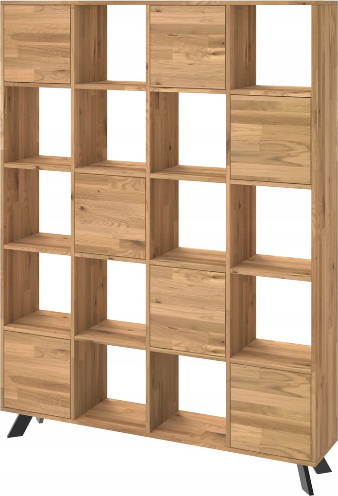 Toledo Box tölgyfa könyvespolc ajtóval 193x145x30