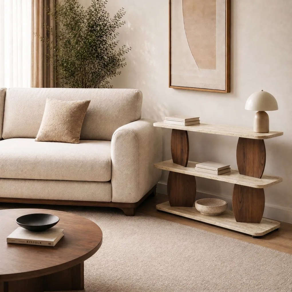 Armonia - Travertine, Walnut