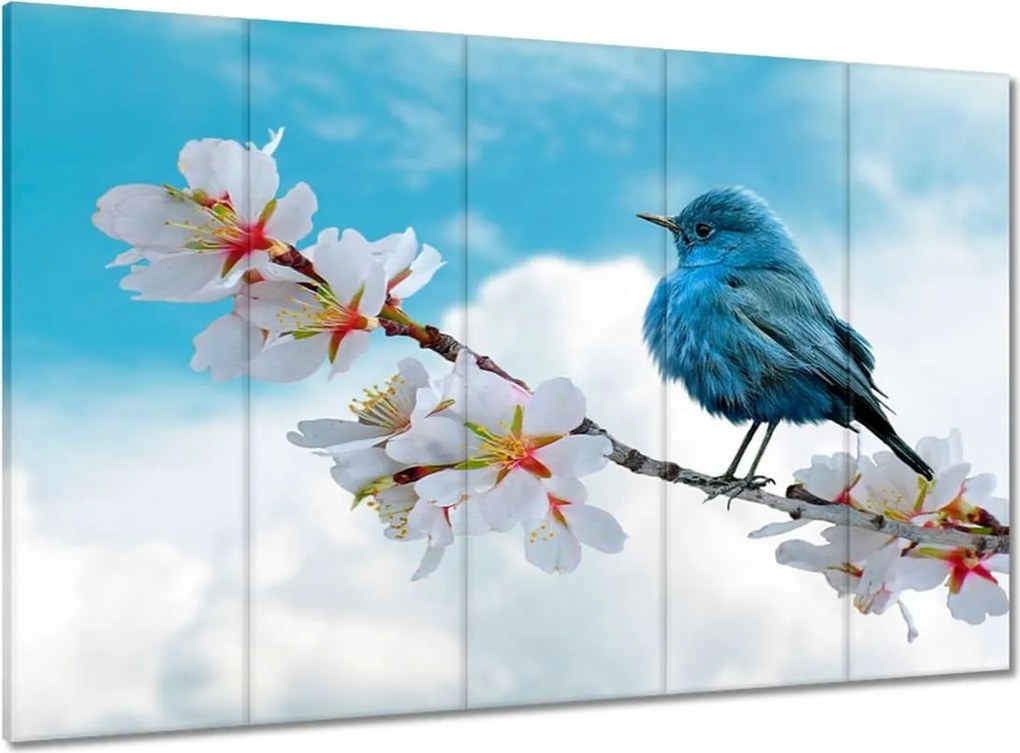 Vászonkép 100x70 Madár az ágon Finom k