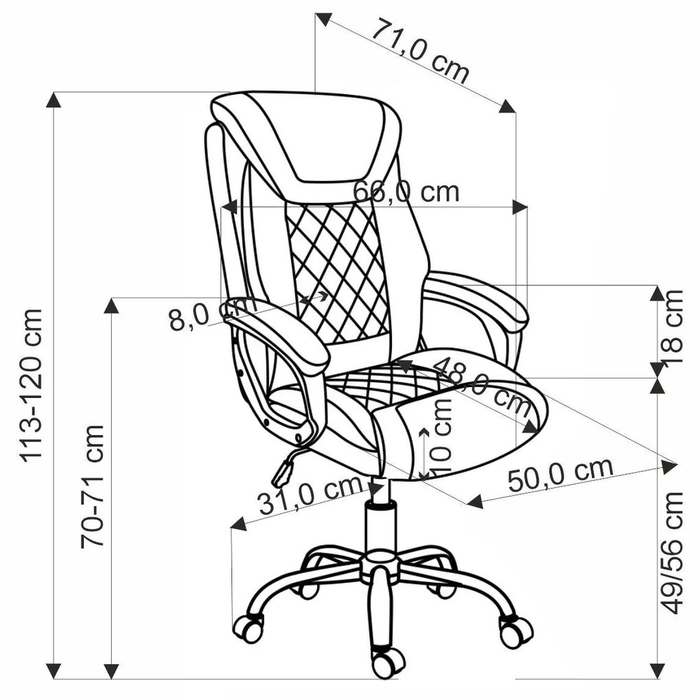 Irodai fotel Helter (szürke) . 1092614