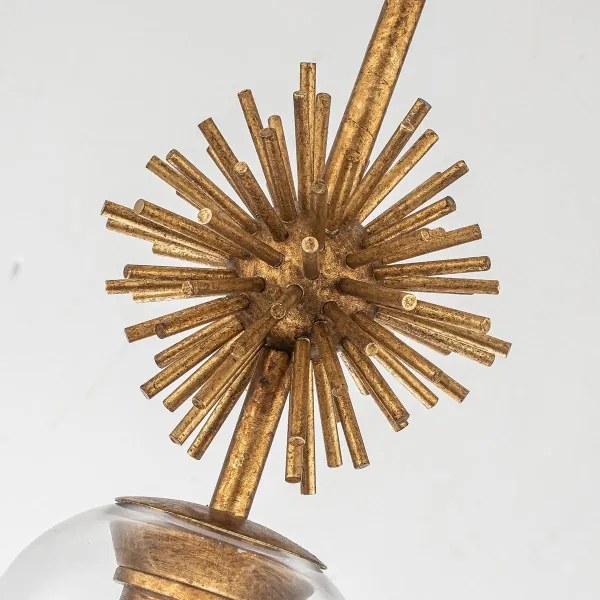 Quoizel STARING-MP-DG-CLEAR-Csillár rúdon STARING 1xE27/40W/230V átm. 18,4 cm arany/átlátszó