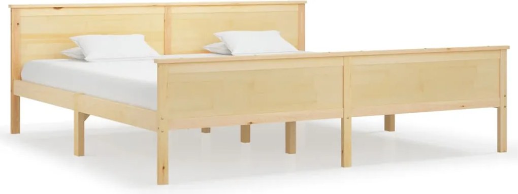 vidaXL tömör fenyőfa ágykeret 200 x 200 cm