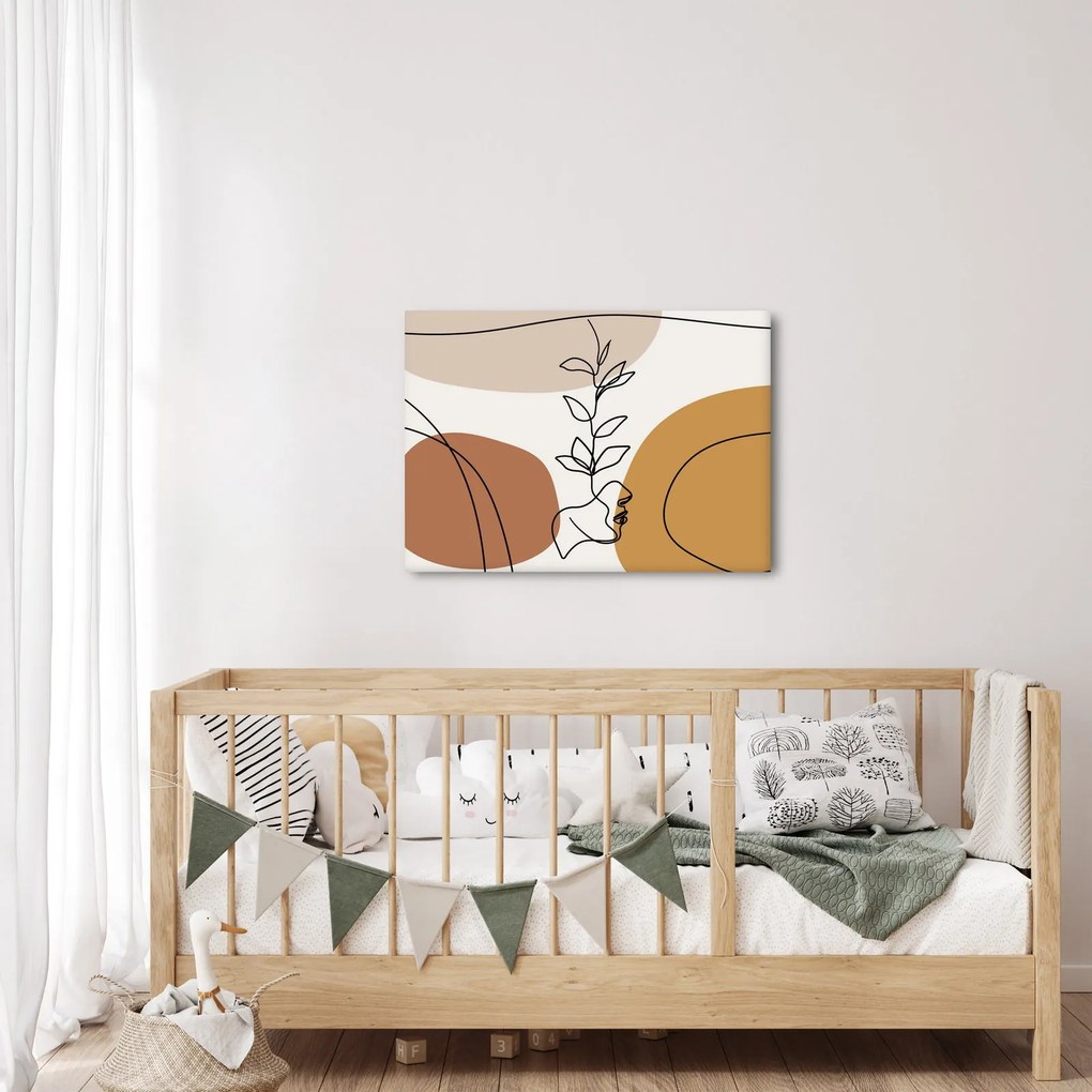 Kép - Boho formák (70x50 cm)