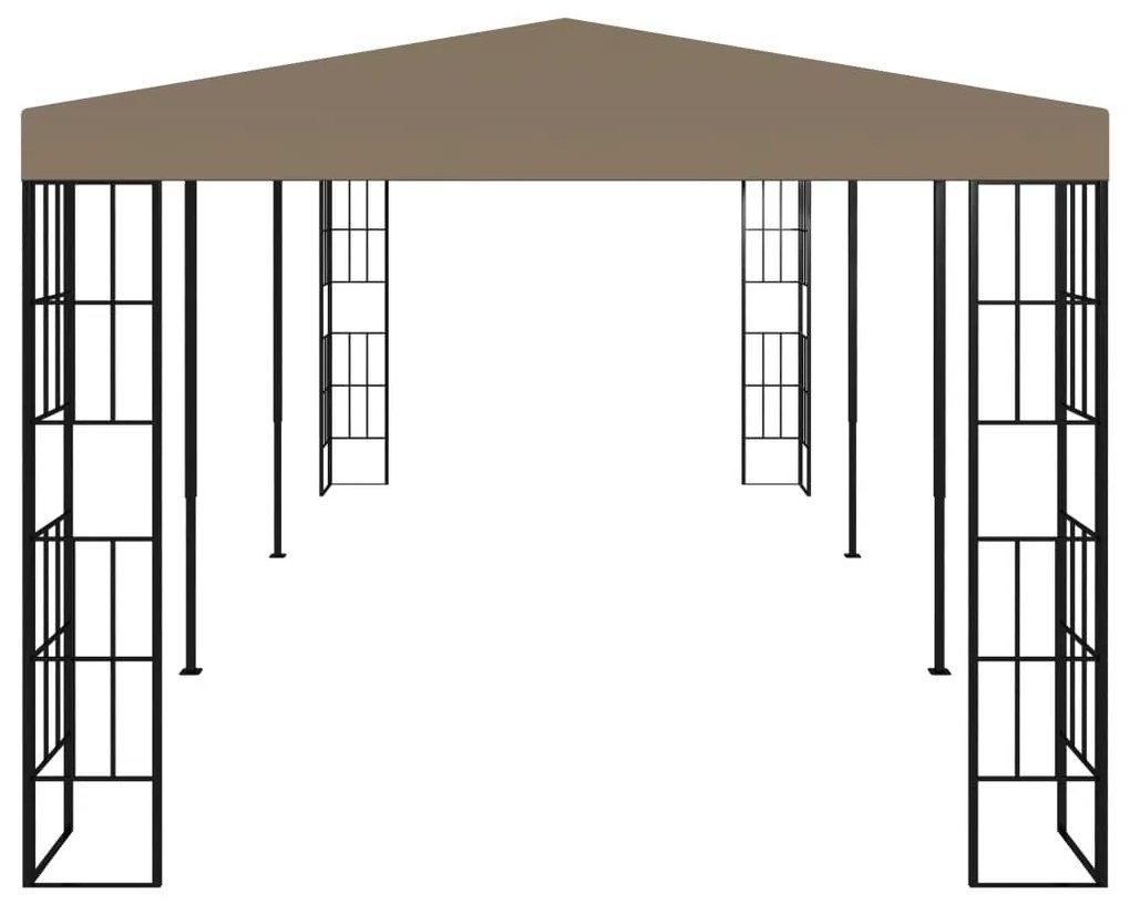 Tópszínű pavilon 6 x 3 m