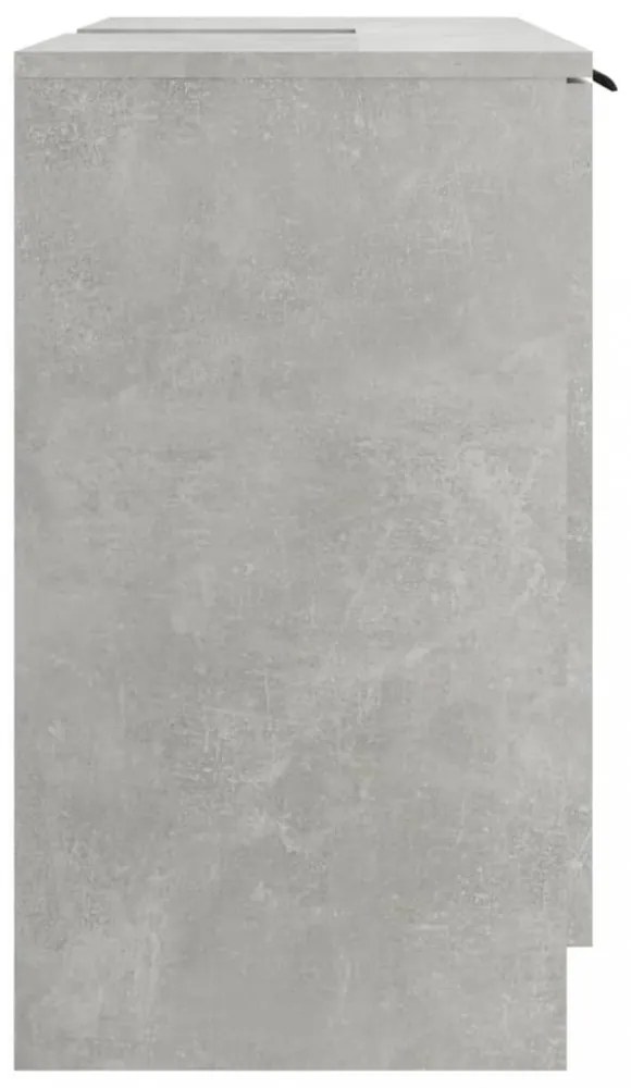 betonszürke színű szerelt fa fürdőszobaszekrény 64,5x33,5x59 cm
