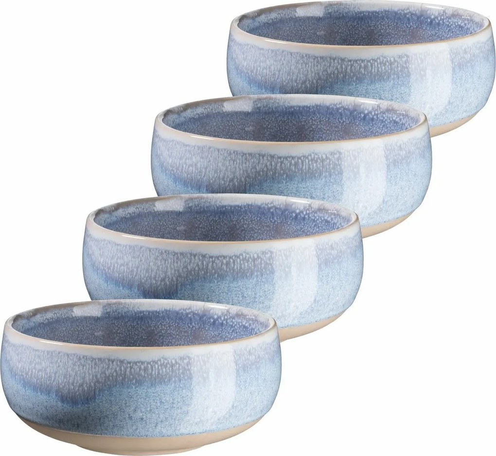 Mäser 4 db-os leveses tál szett AQUATA – 14 cm, kék