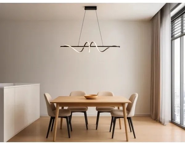 LED dimmelhető csillár kábelen LED/50W/230V 3000-6500K 100 cm + távirányítóval