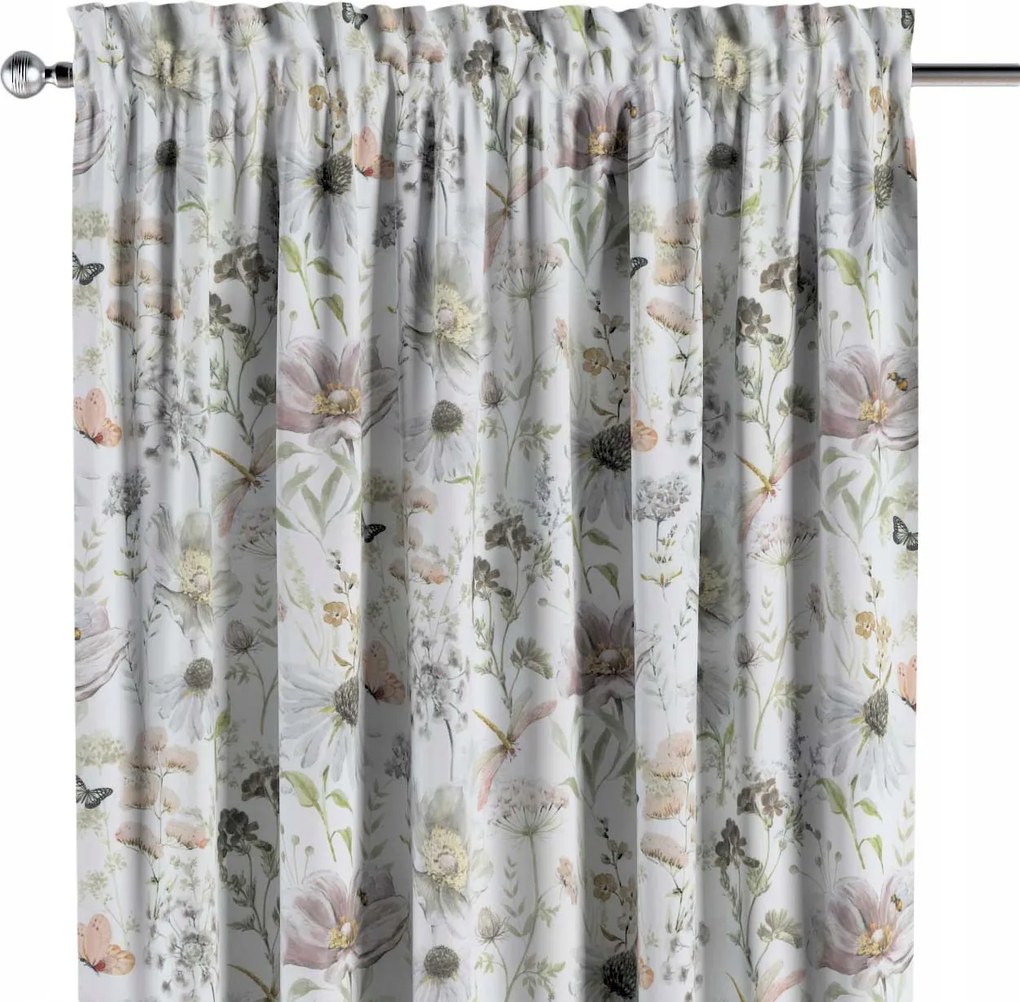 Dekoria Csatornafüggöny frufruval 1 db 130x260cm fehér