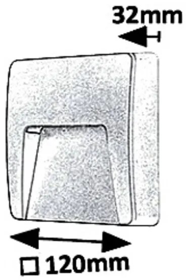 Rabalux 8893 - LED Kültéri fali lámpa TRENTO LED/3W/230V IP65