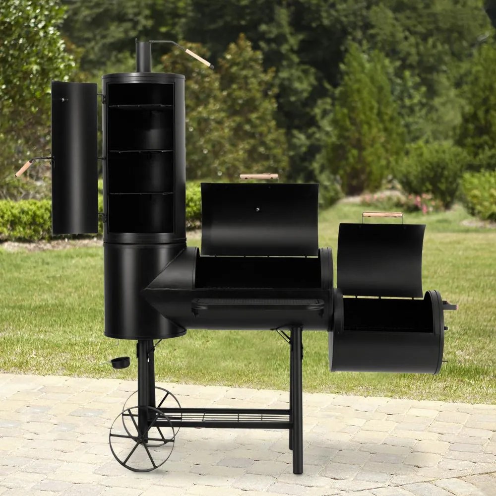 LOKOMOTIVA AVENBERG BBQ MASTER Kerti grill füstölővel