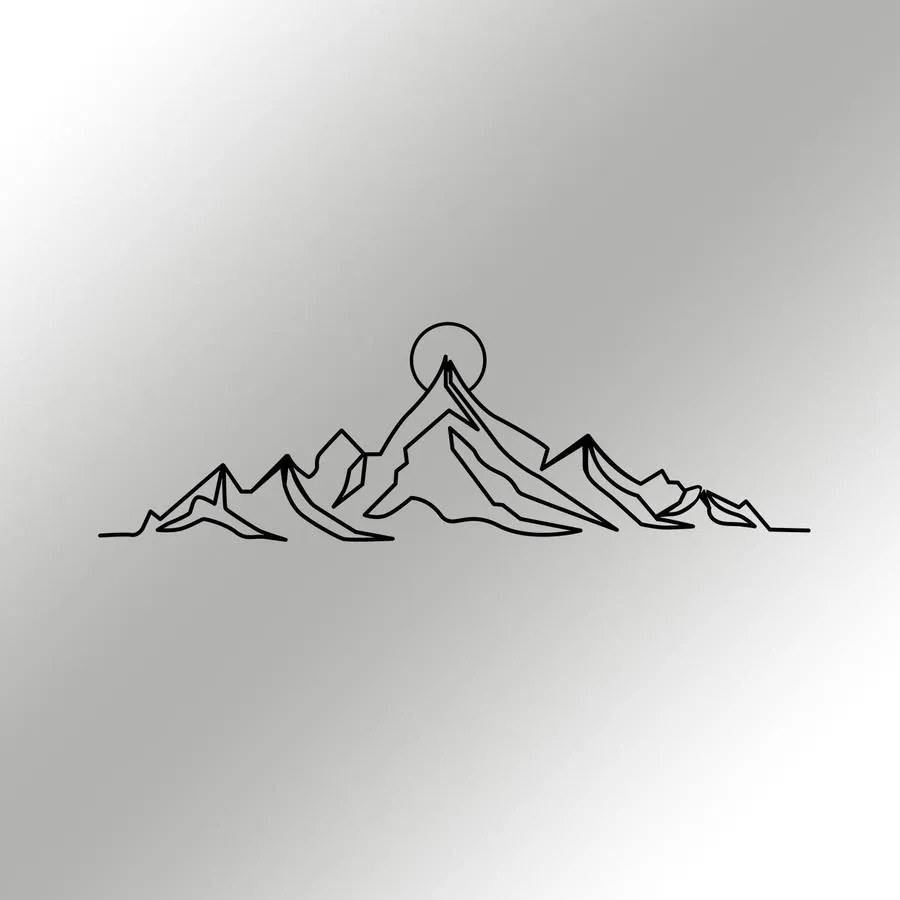 Fém fali dekoráció, Everest