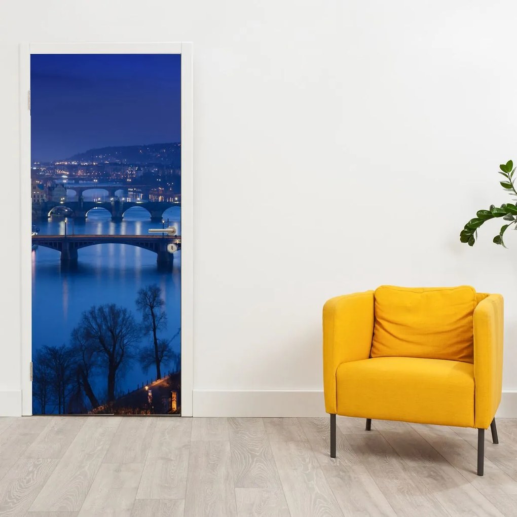 Fotótapéta ajtóra - Prágai hidak (95x205cm)