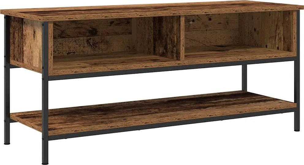 vidaXL TV szekrény garnitúra Öreg fa 100 x 35 x 45 cm Faanyag