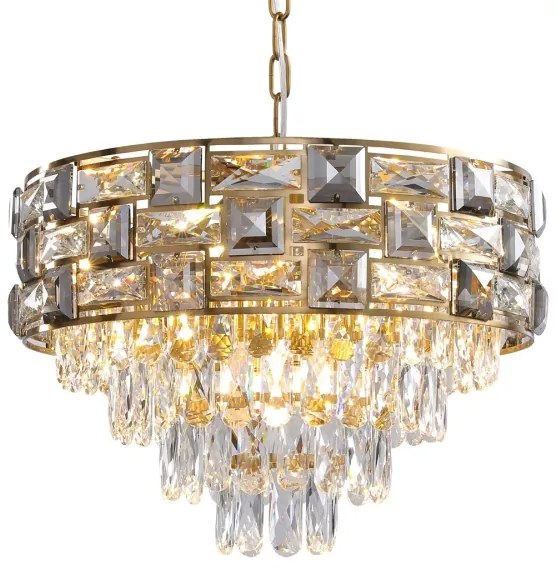 Csillár láncon LUXURIA 9xE14/40W/230V arany