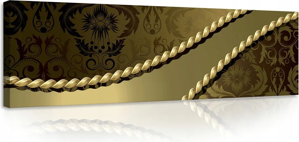 Vászonkép 145x45 Luxus arany zsinór Damaszkusz elegancia klasszikus gazdagság