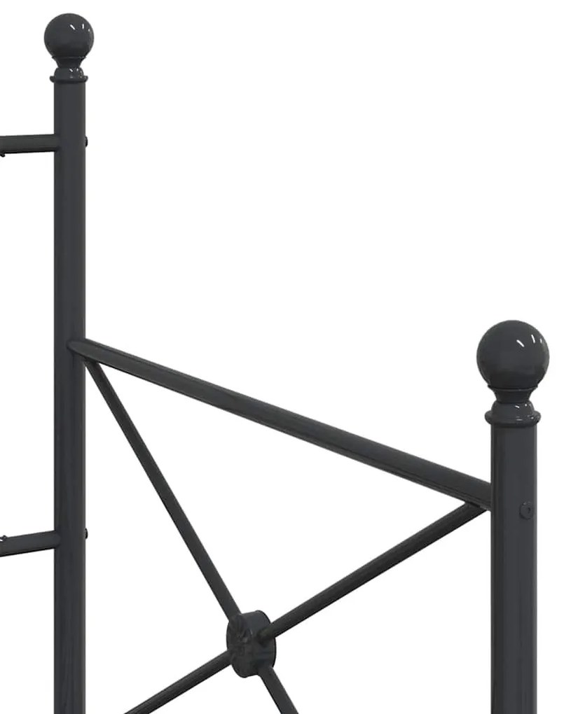 kanapéágy matrac nélkül fekete 90x200 cm acél