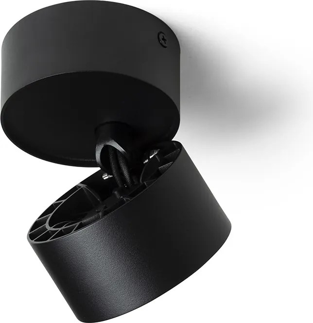RENDL ALBANO felületre szerelhető fekete/aranysárga 230V LED 5W 24° 3000K