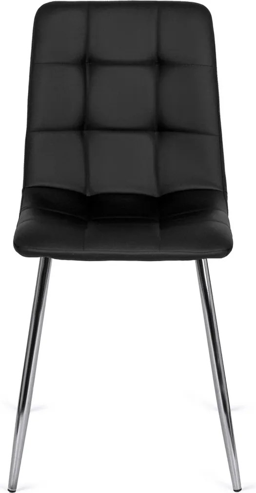 Szék fekete színben, műbőr kárpitozással. ENZO