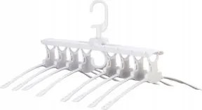 Akasztós fogas műanyag Livarno fehér