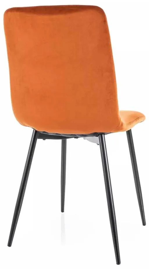 Freville Velvet étkezőszék, narancs