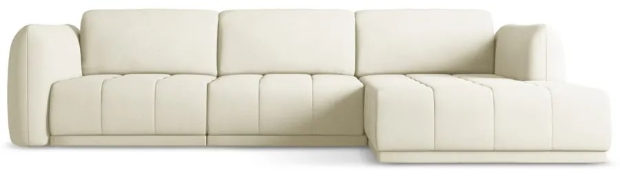 Fehér sarokkanapé (jobb oldali) Hoku – Makamii