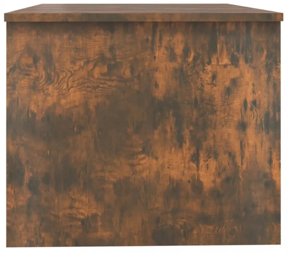 füstös tölgy színű szerelt fa dohányzóasztal 80 x 50 x 42,5 cm