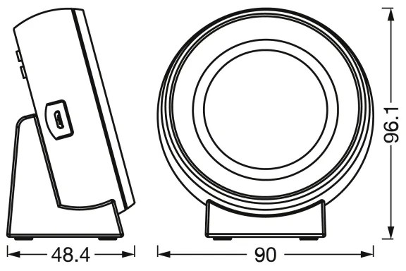 Osram-LED NIGHTLUX digitális óra háttérvilágítással LED/0,3W/5V 3000/4000/6500K