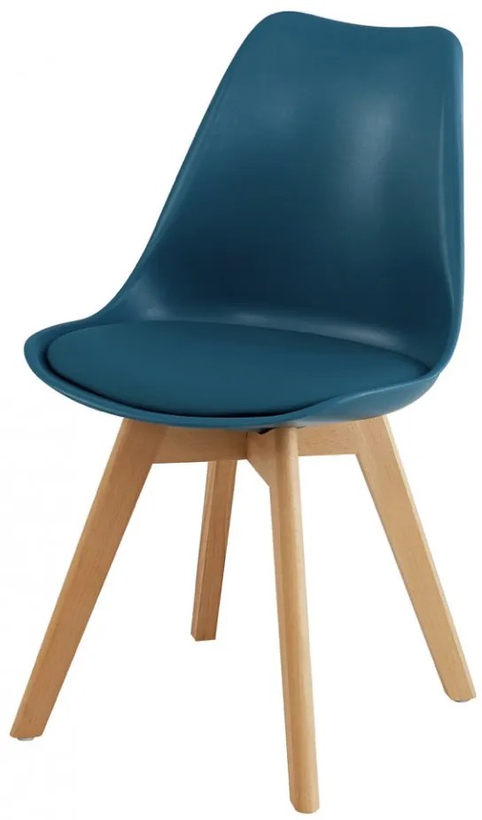 Scaun modern Monza scandinav Multicolor din piele textilă Perna scaunului