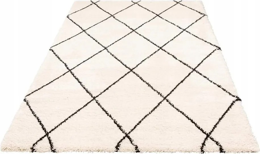 Boho Leonique krémszínű shaggy szőnyeg 200x290cm