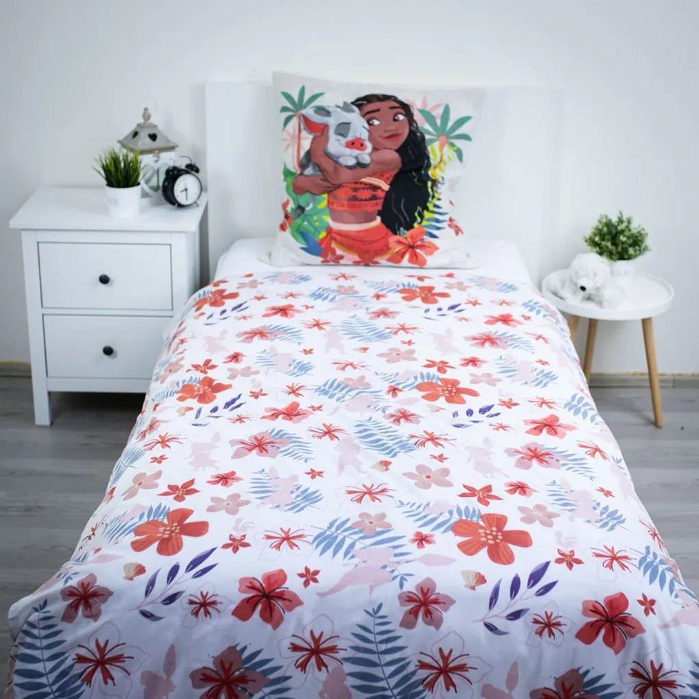 Disney Vaiana Tropicool ágyneműhuzat 140×200cm, 70×90 cm