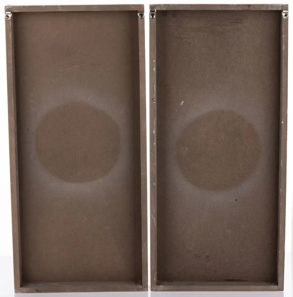 Kopottas vintage krém-barna 2 részes fa faldekoráció 60x56x4,5cm