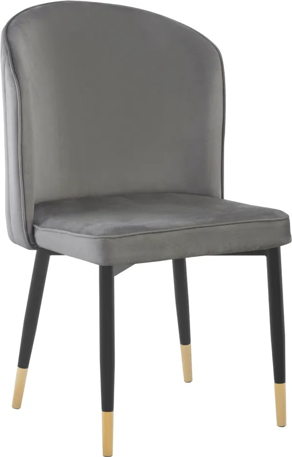 Étkezőszék, szürke Velvet szövet/fekete, UDAJA
