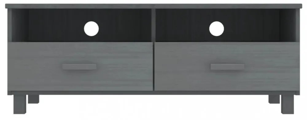 HAMAR sötétszürke tömör fenyőfa TV-szekrény 106 x 40 x 40 cm