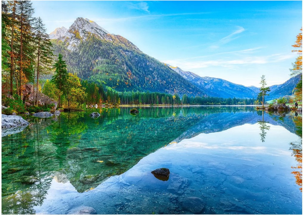 Üveg kép - Hintersee-tó (70x50 cm)